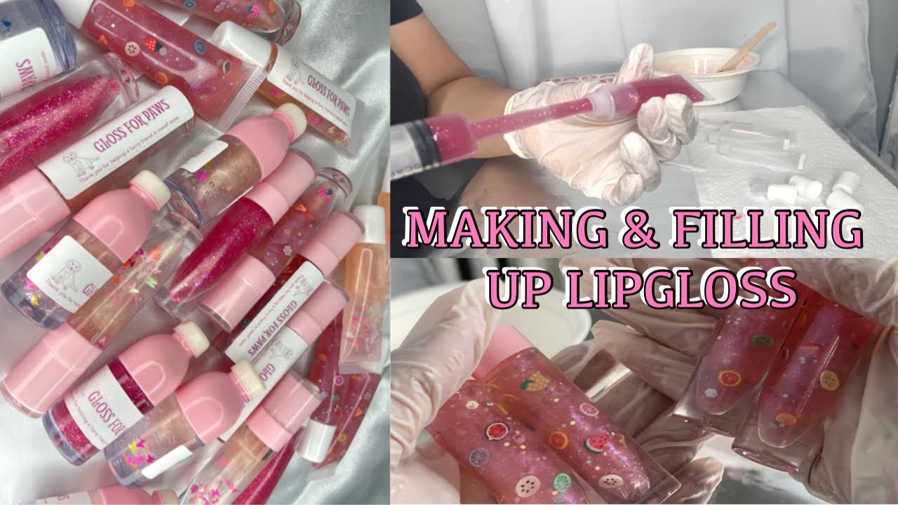 Making Lip Gloss for My Business Small Business Part 10 YouTube