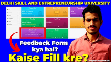 DSEU Delhi Polytechnic 2021: Feedback Form Kya Hai | Kise Fill kre? | Step-By-Step Complete Info.