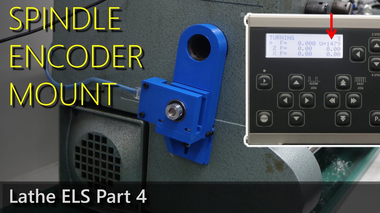 Крепление энкодера на последнем шпинделе: ELS и поперечный суппорт, часть 4