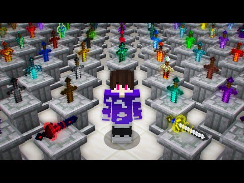 50 ESPADAS EM APENAS 1 VÍDEO - Minecraft Super