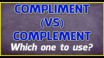 Compliment VS Complement English Vocabulary Lesson
