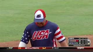 slo-pitch 2013 USA vs Canada