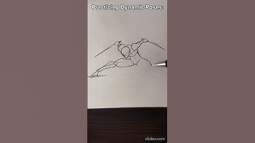 "Practicing Dynamic Poses"  #shorts