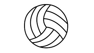 Glitter Volleyball Coloring Pages for Kids,Toddlers | Learn Coloring for Kids | 123 Drawing Academy
