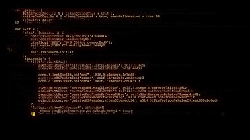 1 hour Screensaver of encrypted programming code Background Video VJ Loop Animation no sound