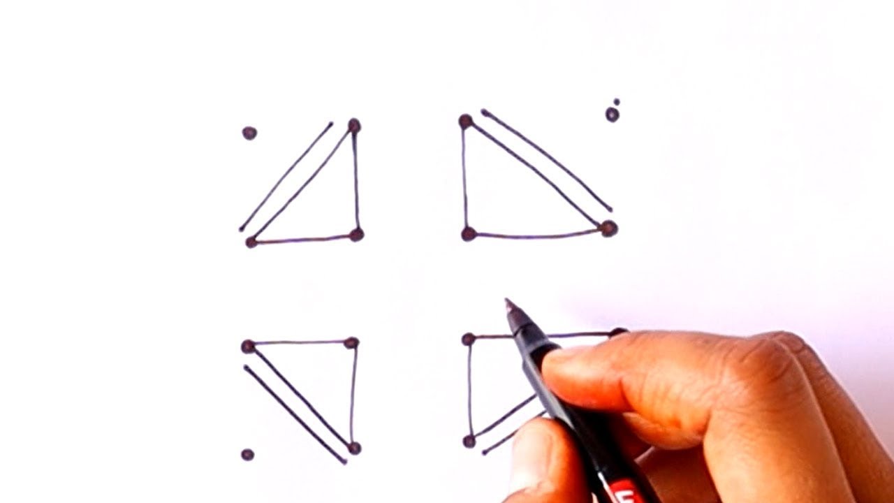 Simple Daily Drawing//easy pencil Drawing with 4x4 Dots//daily Festival ...