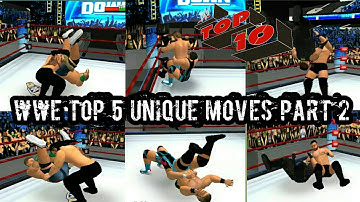 wwe top 5 unique moves part 2 | wrestling revolution 3d