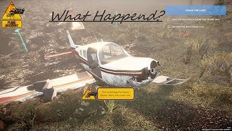 (Game) Plane Accident Demo - I need to investigated (No commentary)