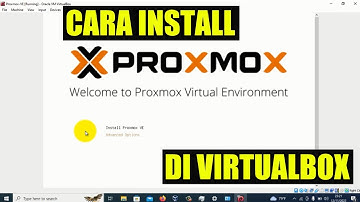 CARA INSTALL PROXMOX VE DI VIRTUALBOX