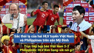 Sắc thái lạ của hai HLV tuyển Việt Nam và Philippines trên sân Mỹ Đình
