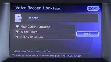 2014 NISSAN 370Z - Alternate Command Mode (One Step Calling) (if so equipped)