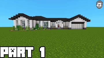Minecraft Modern Ranch House Tutorial - Part 1!
