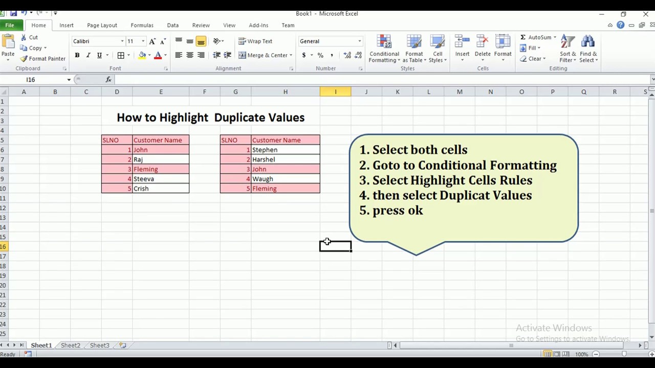 how-to-highlight-duplicate-values-in-excel-youtube