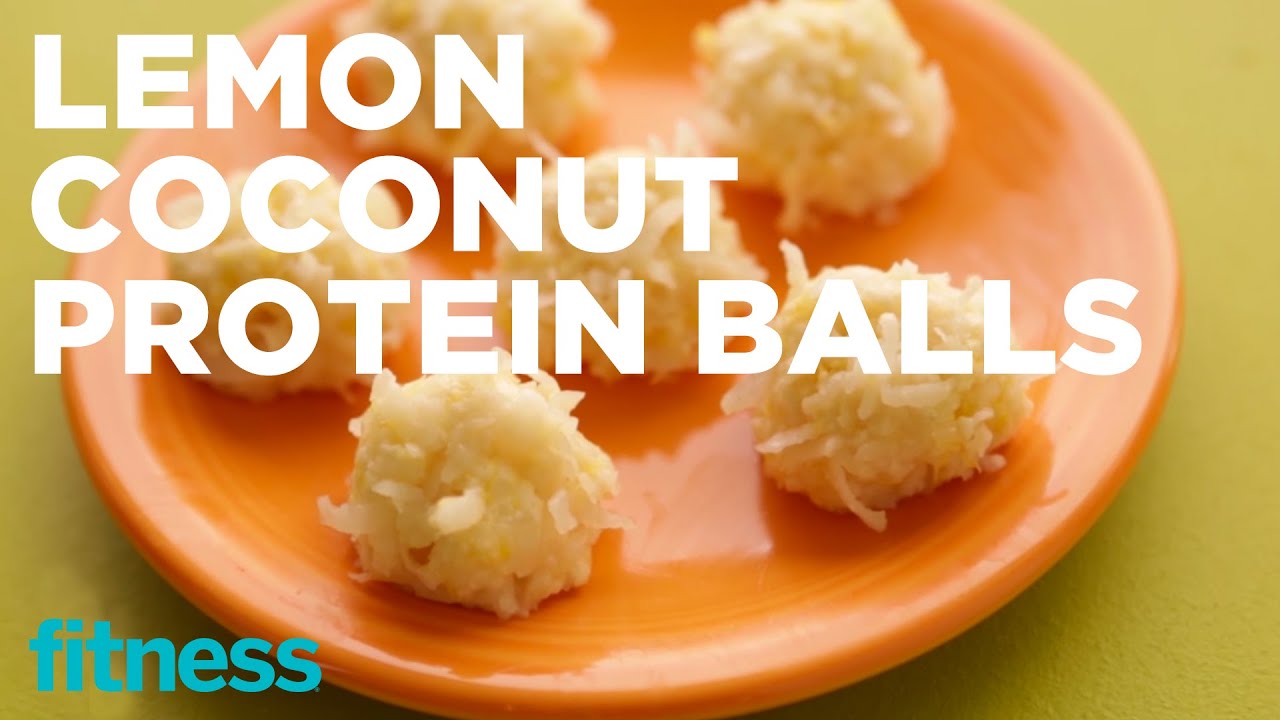 Lemon Coconut Protein Balls Recipe Fitness YouTube
