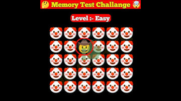 Memory Test 🤯 || Find The Odd Emoji Out || Emoji Puzzle Quiz || part 25 || #shorts #quiztime