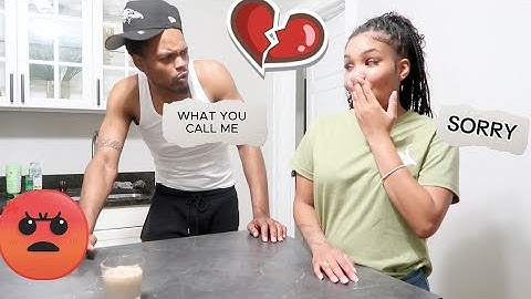 CALLING MY BOYFRIEND ANOTHER MANS NAME PRANK! (HE LEFT ME)