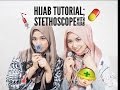 Hijab tutorial with stethoscope