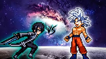 Kirito V2 (3 forms) VS Goku Perfect MUI in Jump Force Mugen