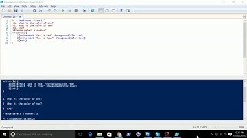 Powershell Menu Creation