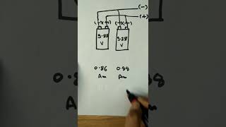 How to Check amp using Multimeter with parallel connection of 9 volt battery|#shorts