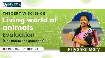 Living World of animals | Class 6 | Science (Tamil) | TNSCERT | Vista