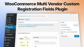 WooCommerce Multi Vendor Custom Registration Fields Plugin - Working