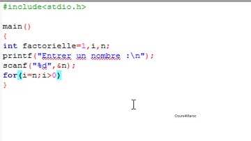 Langage C Série 3 (Boucle For) Exercice 3