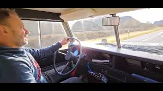 Land Rover Serie 3 Bj.1980 49000km in voller Fahrt am Landypoint