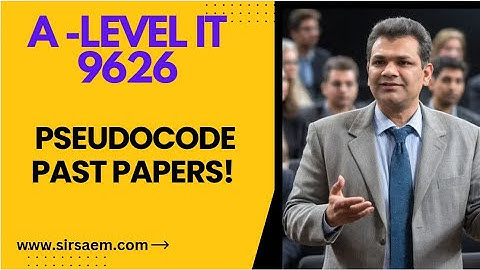 A LEVEL IT 9626 PSEDOCODE -- A LEVEL CS 9618 -- A Level IT 9626