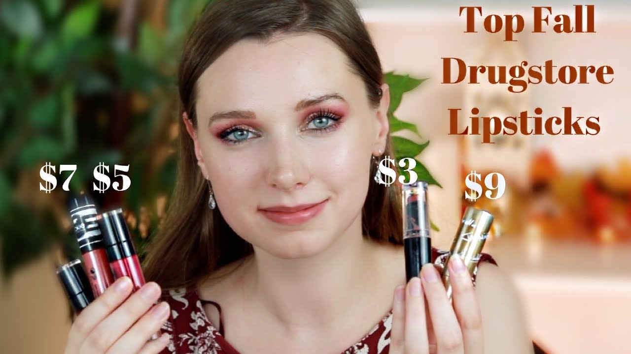 TOP DRUGSTORE LIPSTICKS FOR FALL UNDER 10 YouTube