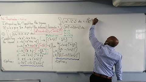 Integration by completing the square lesson 3