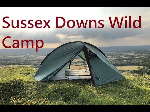 Solo Wild Camp On The Sussex Downs Wolstonbury Hill 7 Youtube