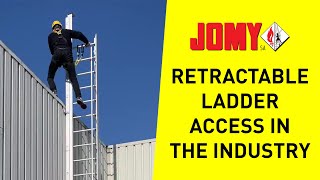 Retractable ladder for access to heights in the industry | JOMY