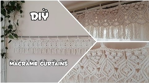 DIY macrame curtains tutorial #macramecurtain #macrametutorial   #bohodecor