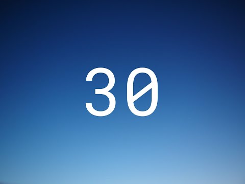 Blue 30 Seconds Timer
