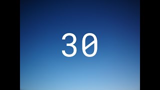 Blue 30 Seconds Timer