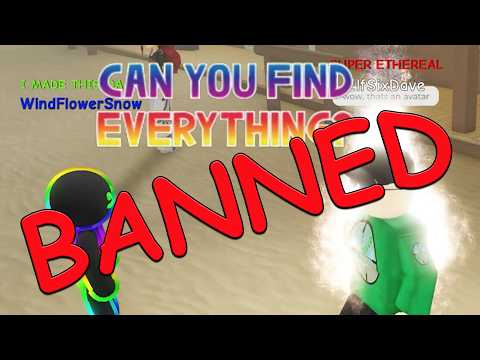 Can You Find Everything BANNED Roblox