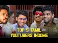 Top 5 tamil youtubers income reveal  raabi  raabi ttfvasan