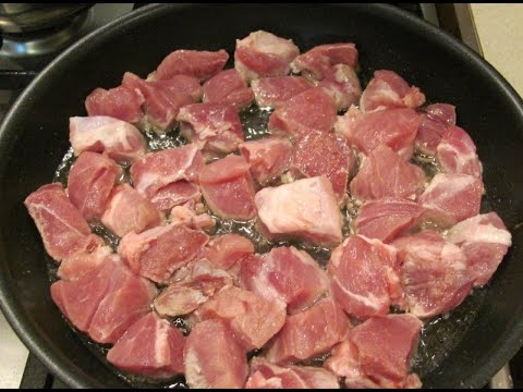 Как правильно пожарить мясо. Жарим мясо на сковороде. Рецепт приготовления мяса.