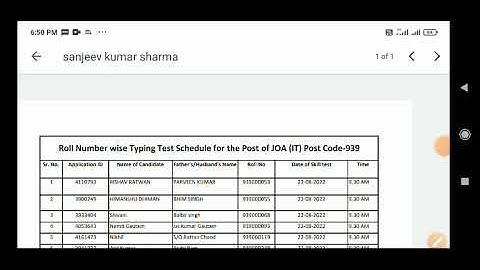 HPSSC JOA IT 939 TYPING SCHEDULE OUT 22.08.22 to 09.09.22 || #hpsscpaper #hpssc #joa939typing