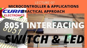 INTERFACING SWITCH AND LED WITH 8051