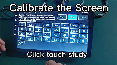 Screen Calibration of T3 System