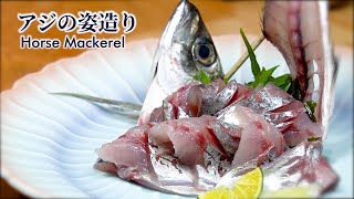 How To Make Horse Mackerel Sashimi English Subtitles Youtube