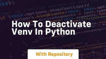 how to deactivate venv in python