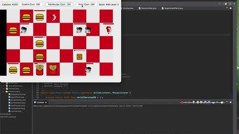 Food vs People Video Game: Java  Project