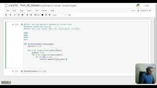 Print All Subsets of a Input list