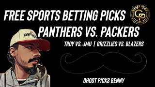 NFL FREE PLAY: Carolina Panthers vs. Green Bay Packers | Troy vs. JMU | NBA | Thursday 10/29/26