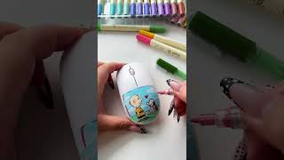 Satisfying custom paint session incoming ✏️ Bringing Charlie Brown and Snoopy to life on a mouse.