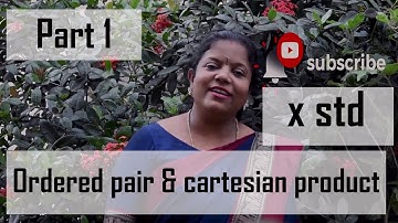 10th std Mathematics/TN new syllabus/ ordered pairs & Cartesian product