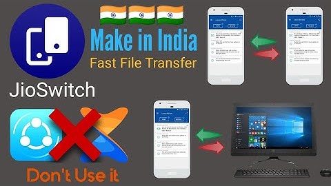 Jio Switch for Files & Data Transfer { Make in India } || Mobile To Computer || Very Faster Transfer